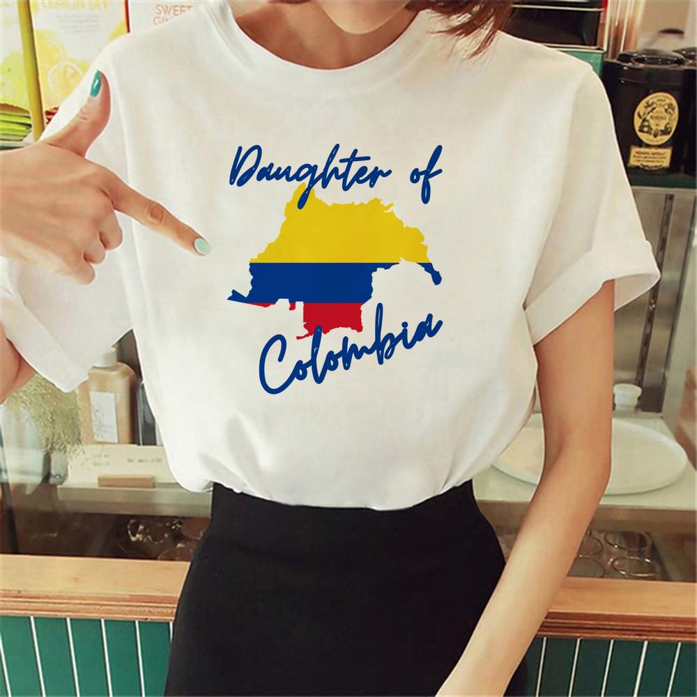 Колумбия Футболка женская уличная одежда футболки девушка аниме графика харадзюку одежда