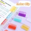 Plastic Index Clip Transparent Multi-function File Classification Clamp File Classification Candy Color Corner Clip Stationery