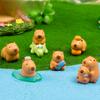 Micro Landscape Decoration Cute Capybara Figure Hand Resin Crafts Car Desktop Decoration