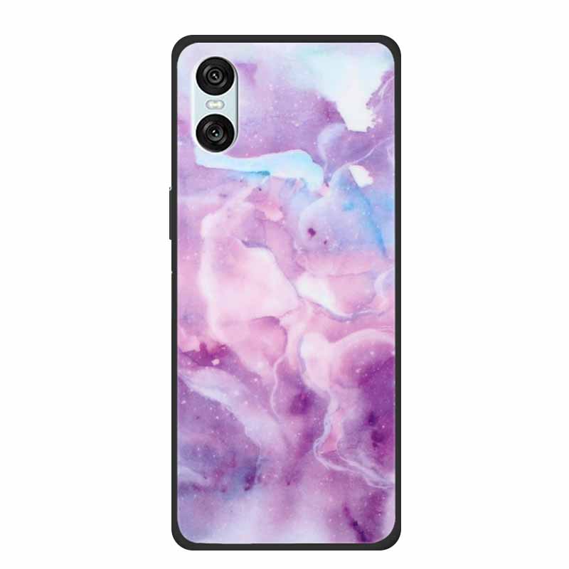 Чехол для Sony Xperia 10 VI 5G Мраморный ТПУ Мягкий Силиконовый Задняя Крышка Для Sony Xperia 10VI Чехлы для Телефона Защитный Мика Окрашенный Capa
