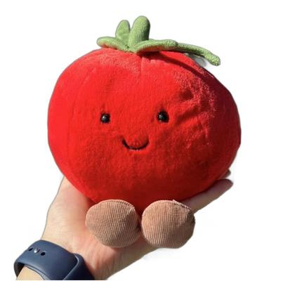 Милая мультяшная плюшевая фигурка помидора, кукла, фрукт, овощ, еда, мягкая игрушка, декор, подарок на день рождения, идеально подходит для всех возрастов