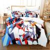 Kawaii Darling In The Franxx Bedding Set Single Twin Full Queen King Size Bed Set Aldult Kid Bedroom Duvetcover Sets Anime