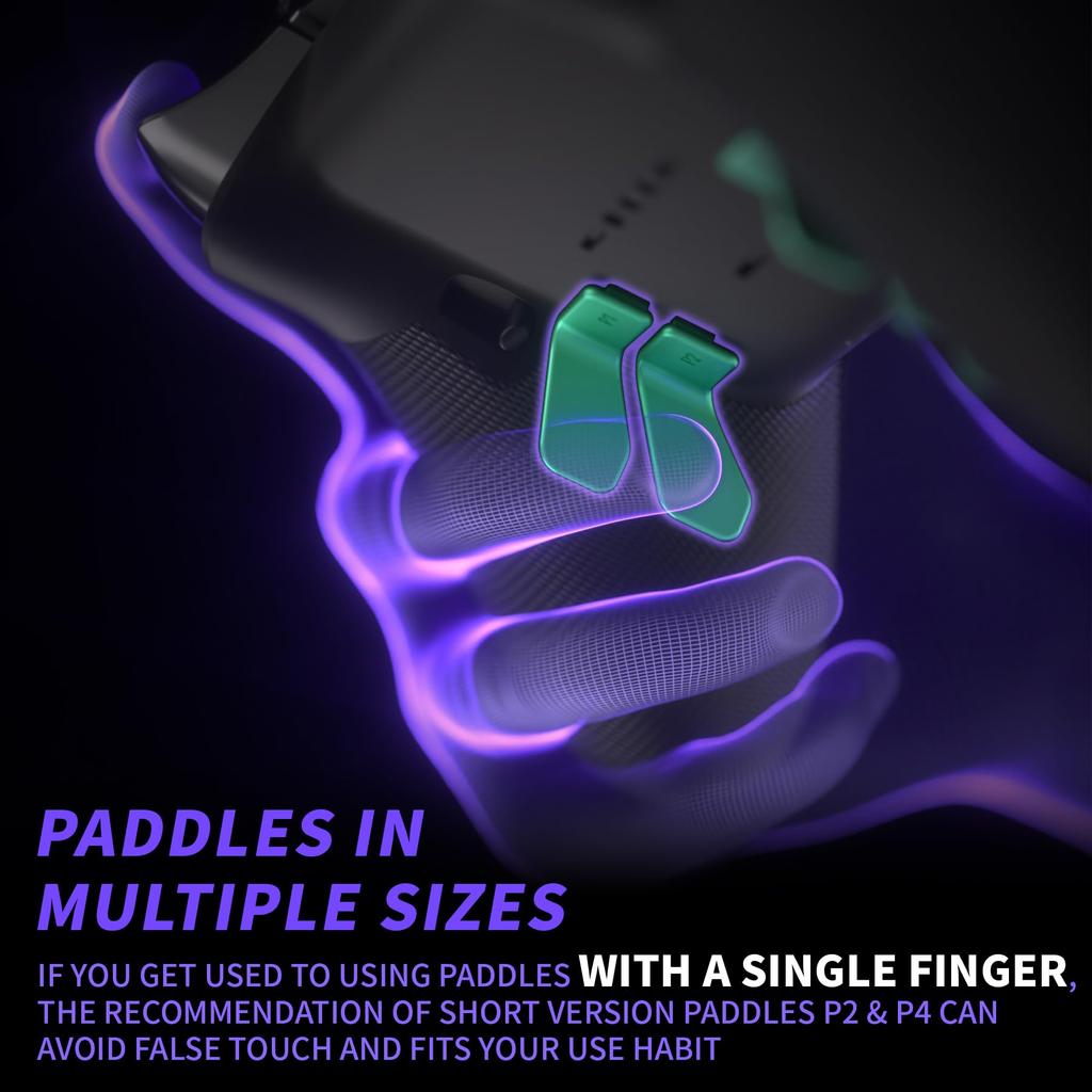 EXtremeRate Swift Лепестки для Xbox Elite Запасные задние лепестки для контроллеров Xbox One Elite и Elite Series 2 Аква 1/2 Контроллеры, 6-в-1