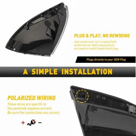 Passenger Side Mirror Door Turn Signal Light For DODGE RAM 1500 2500 2009-2014