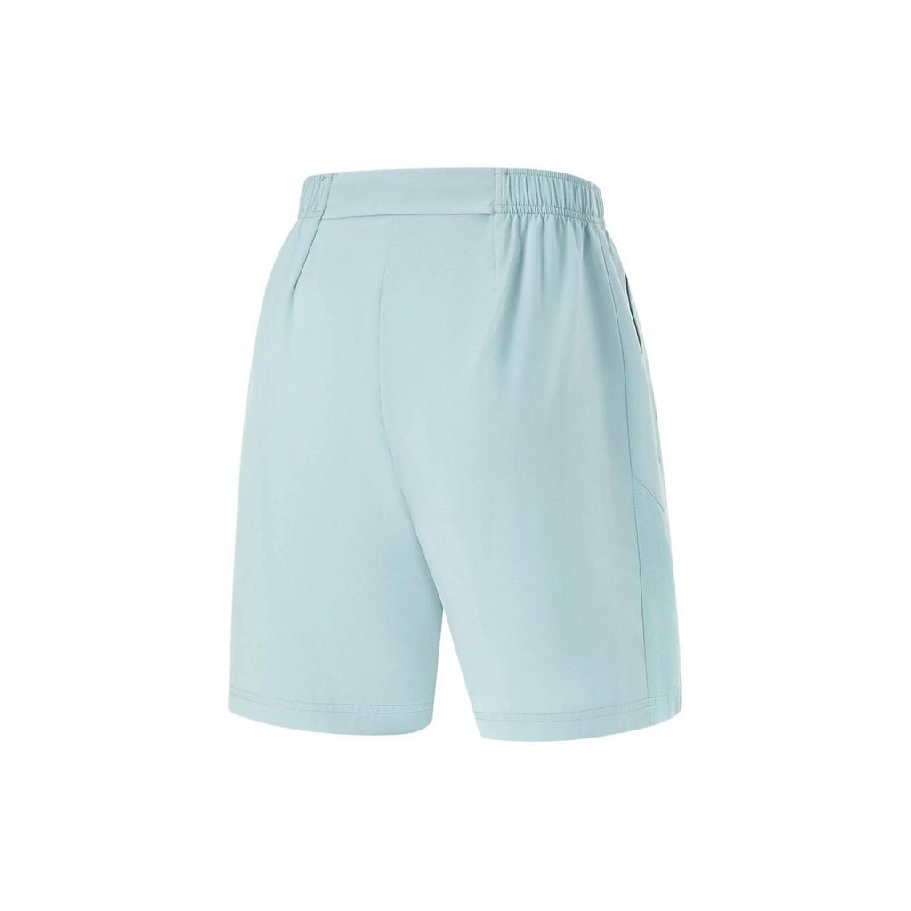 Li Ning Running Series Logo Print Quick-Dry Cool Sports Shorts Men shorts Fish-Eye-Blue AKSU339-5