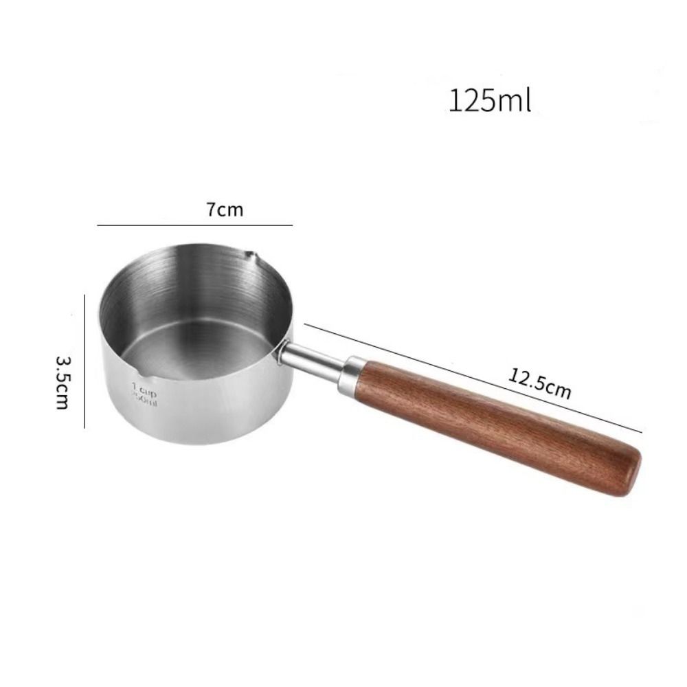 Масляный горшок из нержавеющей стали 304 со шкалой, мерная ложка, маленькая кастрюля для соуса, шоколад