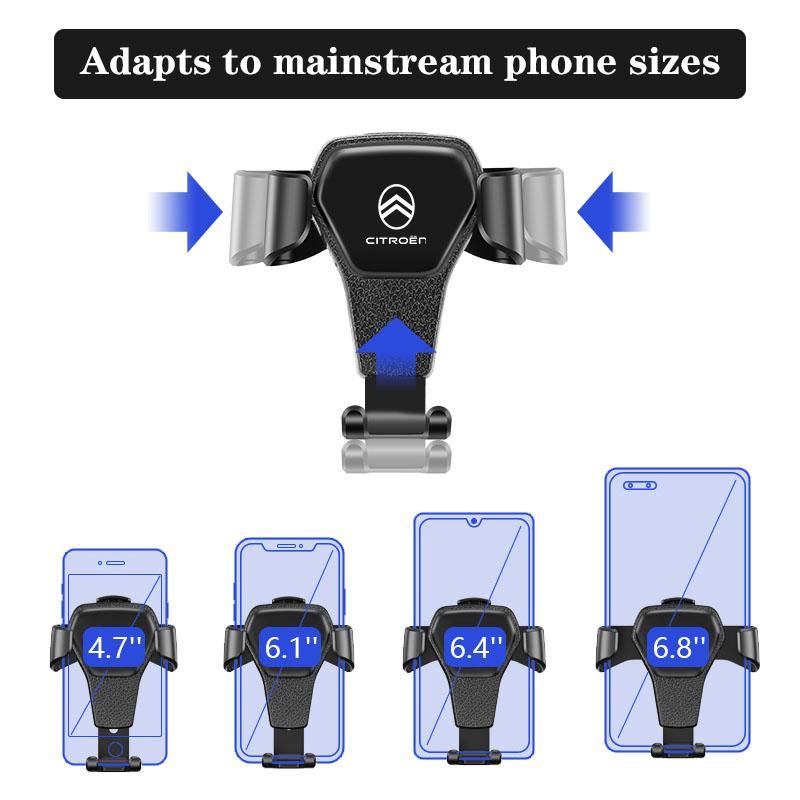 Car Phone Holder Gravity Sensing Auto Grip Universal Bracket For Citroen Jumper Cactus Saxo Jumpy C8 C-Elysee C15 C4L CelyseeC6 MC5