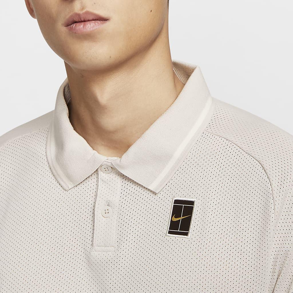 Nike Heritage Logo Дышащая повседневная спортивная теннисная рубашка-поло для мужчин, светло-красно-коричневые рубашки-поло FQ2102-104