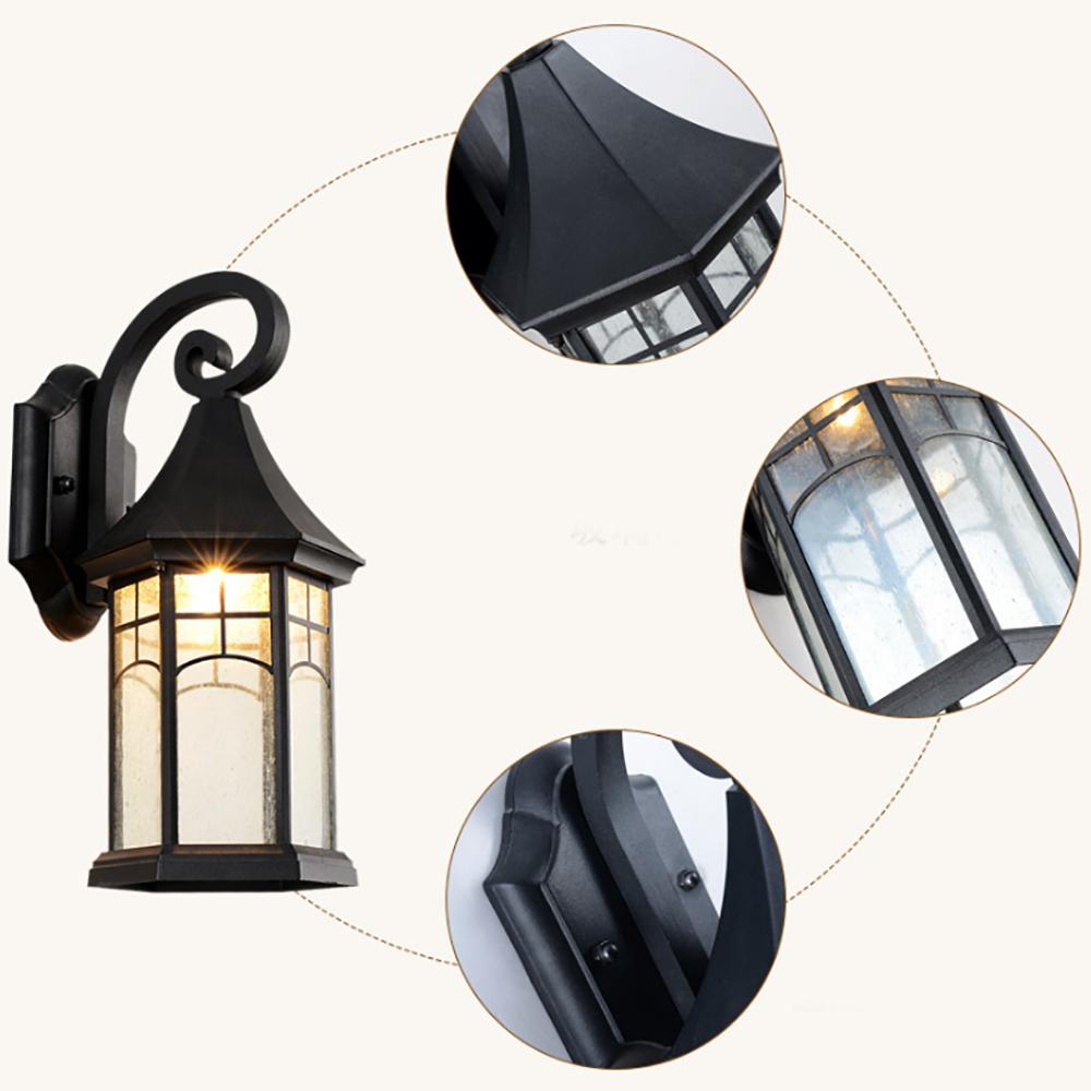E27 Bulb Vintage Wall Lamp Outdoor Lighting LED Street Garden Villa Porch Lights Waterproof For Patio Bronze Sconce Lighting