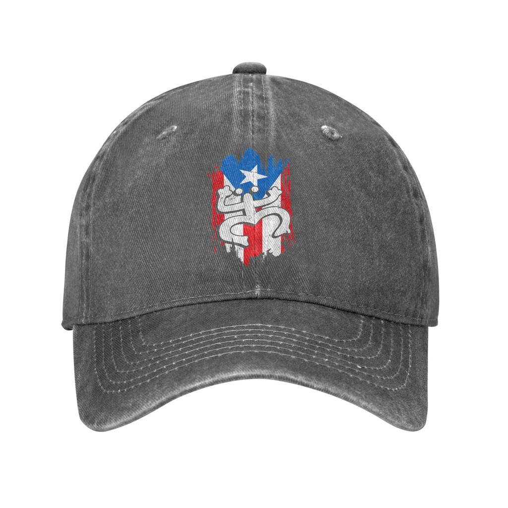 Puerto Rico Coqui Taino Symbol Puerto Rican Flag Frog Retro Casual Baseball Cap For Unisex Adult Summer Trucker Hat Snapback Cap