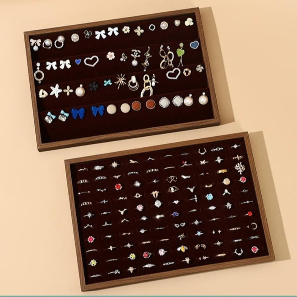 Flat Bottom Jewelry Display Tray Stackable Bracelets Storage Organizer  Trinket