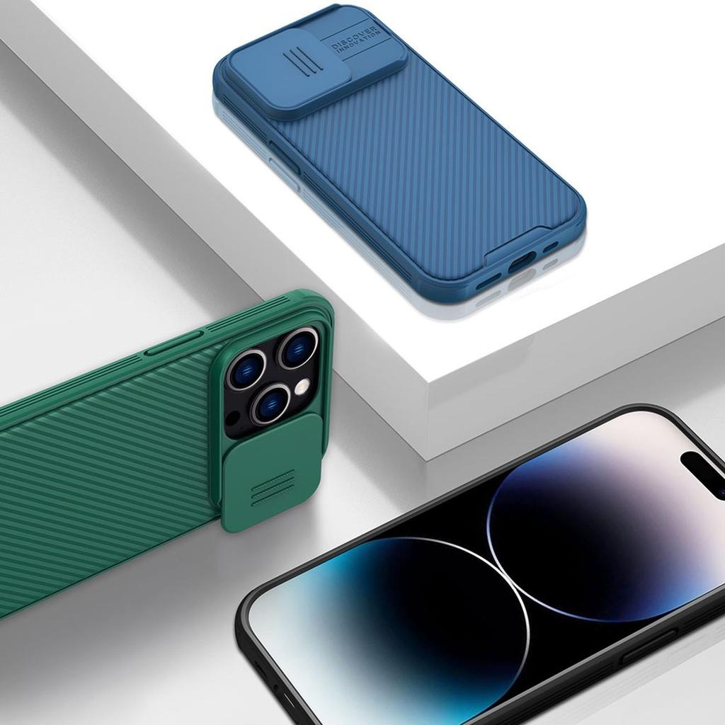 Nillkin CamShield Pro Rugged Case for iPhone 14 Pro - Blue Camera Protector Cover
