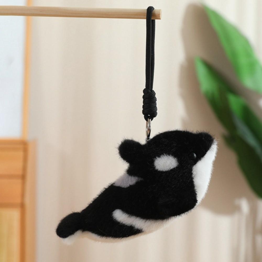 Ocean Animal Stuffed Animal Keychain Backpack Charms Plush Doll Key Rings Kids Holiday Gifts