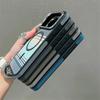 Тонкий чехол с магнитным полосатым узором для iPhone 17 Air Pro Max 16 15 14 Plus Pro Max для Magsafe Противоударный Ультратонкий Цветной чехол