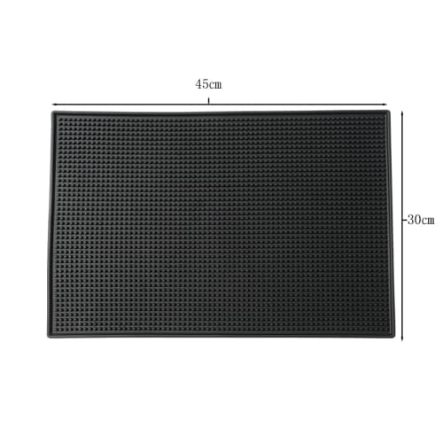 SAG Bar Mat, Black | Shape-retaining flat packaging (45cm x 30cm)