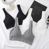Спортивный бюстгальтер без спинки для девочек-подростков, бесшовный, пуш-ап, майка-ками, поддерживающий, с боковой поддержкой, на лямках, амортизирующий ками