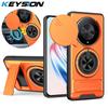 KEYSION Магнитный чехол для телефона Honor X9b 5G X9A со сдвижной защитой камеры, вертикальной подставкой и противоударным покрытием для Magic 5 6 Lite