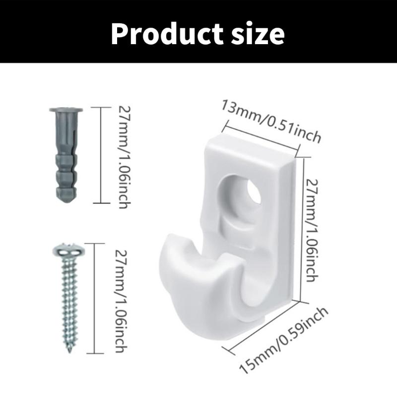 30Pieces Multipurpose Galvanized Screw In Hook With Wood Threading Portable Accessory for Stable Hanging Solution