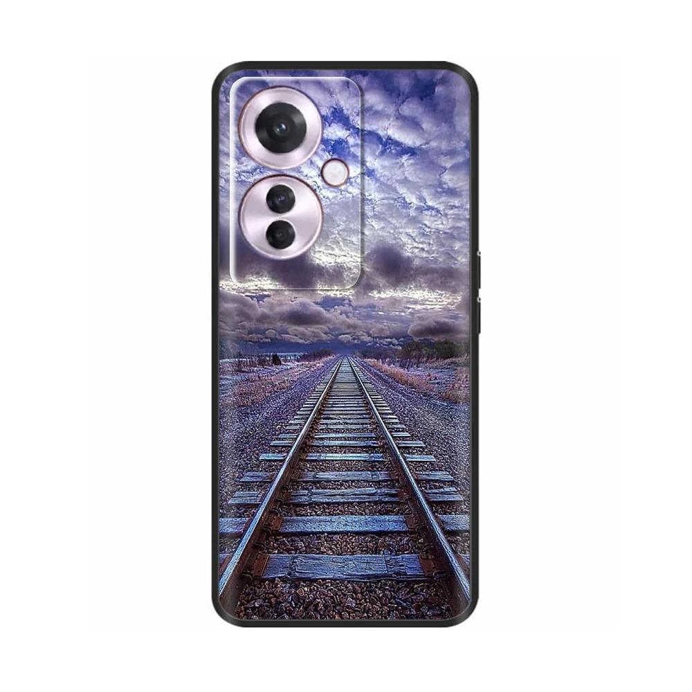 Ударопрочный Чехол Для OPPO Reno 11F 5G Чехол Reno11F Задняя Крышка Милые Животные Нарисованные Мягкий Силиконовый Чехол Для Телефона Для Reno 11 F Чехлы