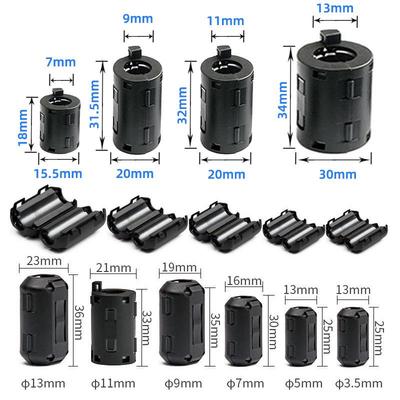 Ферритовый зажим для экранирования от электромагнитных помех и фильтрации проводов