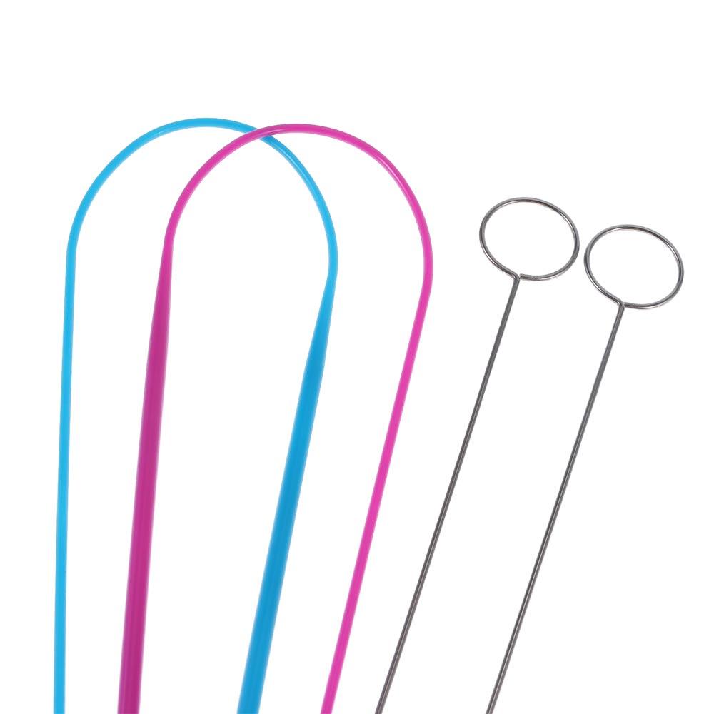 Metal Sewing Loop Kit Blue Metal Tweezers Loop Turner Tool  Flexible Drawstring Threader