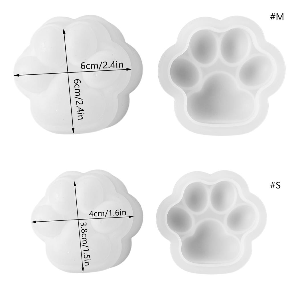 Мини Кошачья Лапка Коробка для Хранения Силиконовая Форма для Изготовления Ювелирных Изделий Шкатулка для Ювелирных Изделий Смоляные Формы Ручная Работа Ремесла Домашний Декор Украшение