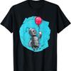 Cute Grey Robot Balloon T-Shirt- SciFi Robot (dark Colors) T-Shirt