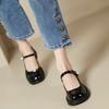 Coarse heel Mary Jane shoes women's 2025 spring and autumn new high heel retro light mouth single shoes pearl versatile black work shoes