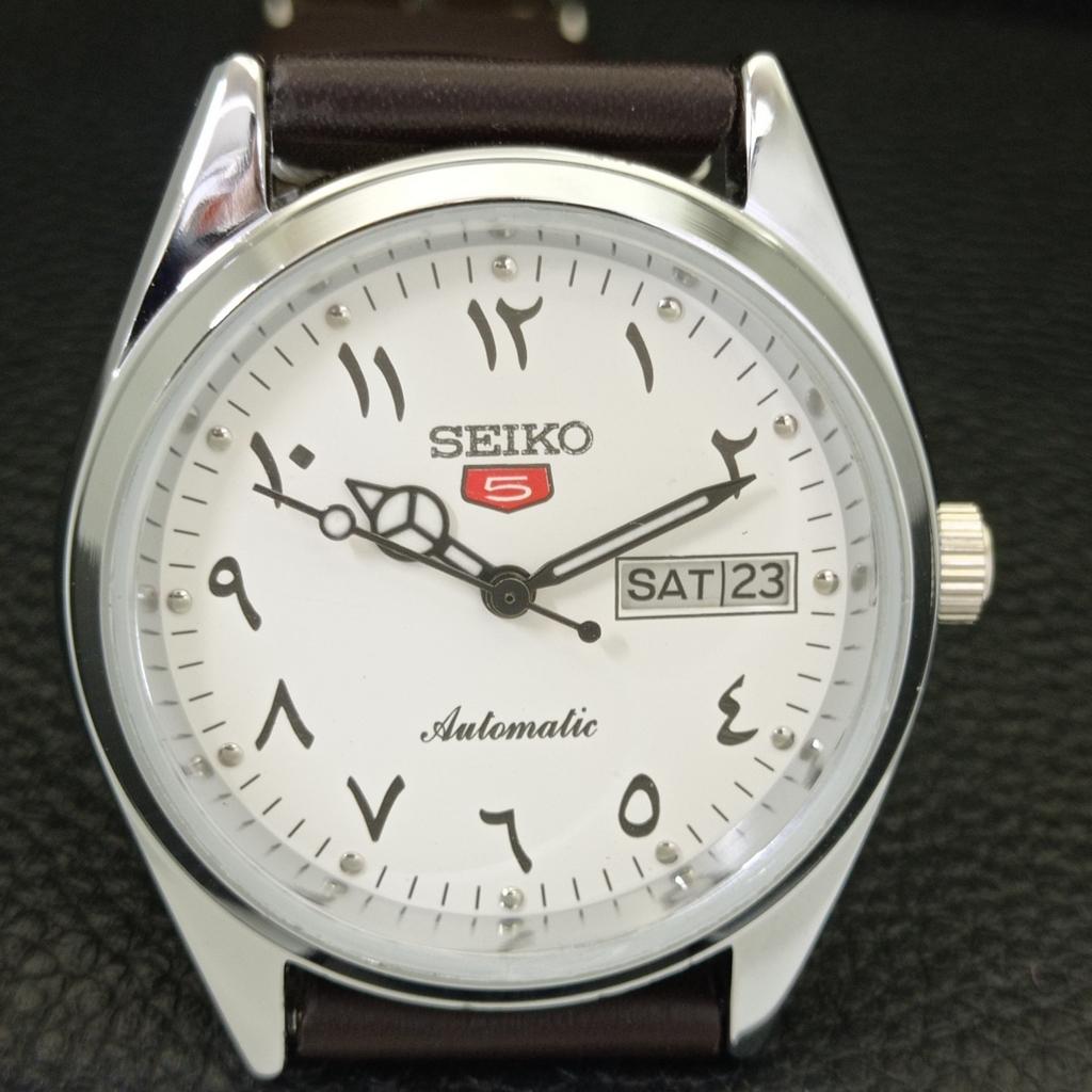 АВТОМАТИЧЕСКИЕ ВИНТАЖНЫЕ ВОССТАНОВЛЕННЫЕ МУЖСКИЕ ЧАСЫ SEIKO 5 6309A ЯПОНИЯ БЕЛЫЕ a441212-4 Sk-a441212