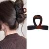 Fuyunohi Hair Small Secure Hair Hair Tortoiseshell Hair Bun Hair Lots of Hair Dark Brown Clip, Ribbon, 8cm, Clip, Adults, Stylish, Elegant, Clip,