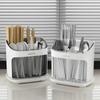 Large Capacity Chopstick Cage Plastic Cutlery Organizer Creative Chopsticks Storage Box  Kitchen