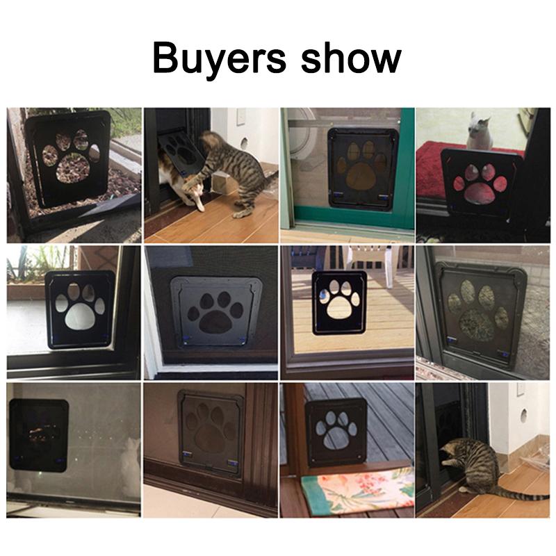 Большая дверь-сетка для собак и кошек, запираемая, с функцией самозакрывания, прочная, для домашних животных, легко и безопасно, свободно входите в дом через окно в саду