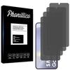Защитная пленка - Phonillico® - Samsung Galaxy S24 PLUS - Комплект из 4 штук - Черный - Антишпион