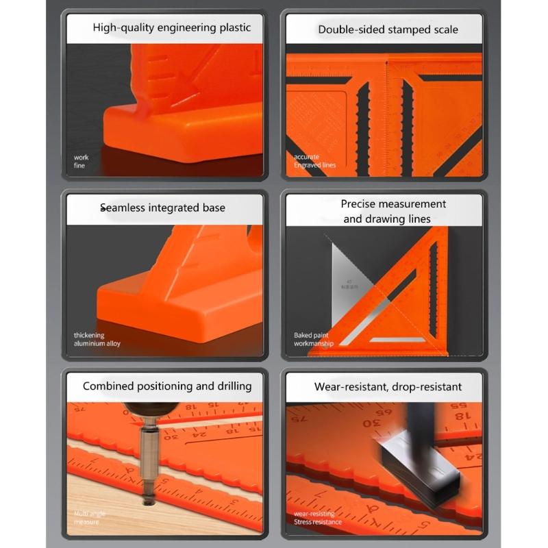 Плотницкий стропильный угольник треугольная линейка инструмент для рисования углов для точных измерений при изготовлении мебели и моделей