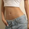 Retro Rhinestone Fashion Metal Simple Female Belt Sexy Waist Chain Korean Style Belt Dress Ornament