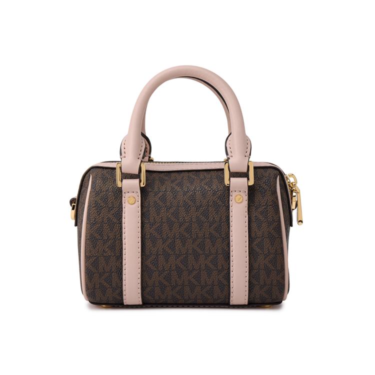 Michael Kors Серия Bedford Классическая Монограмма Застежка-молния Кожаная Сумка-Бостон Женские Сумки 32F9G06C0B-266