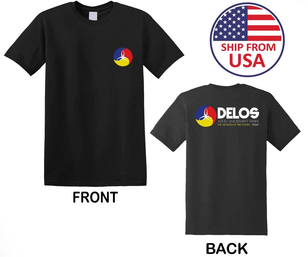 Delos Amusement Park Men's Black Size S to 3XL