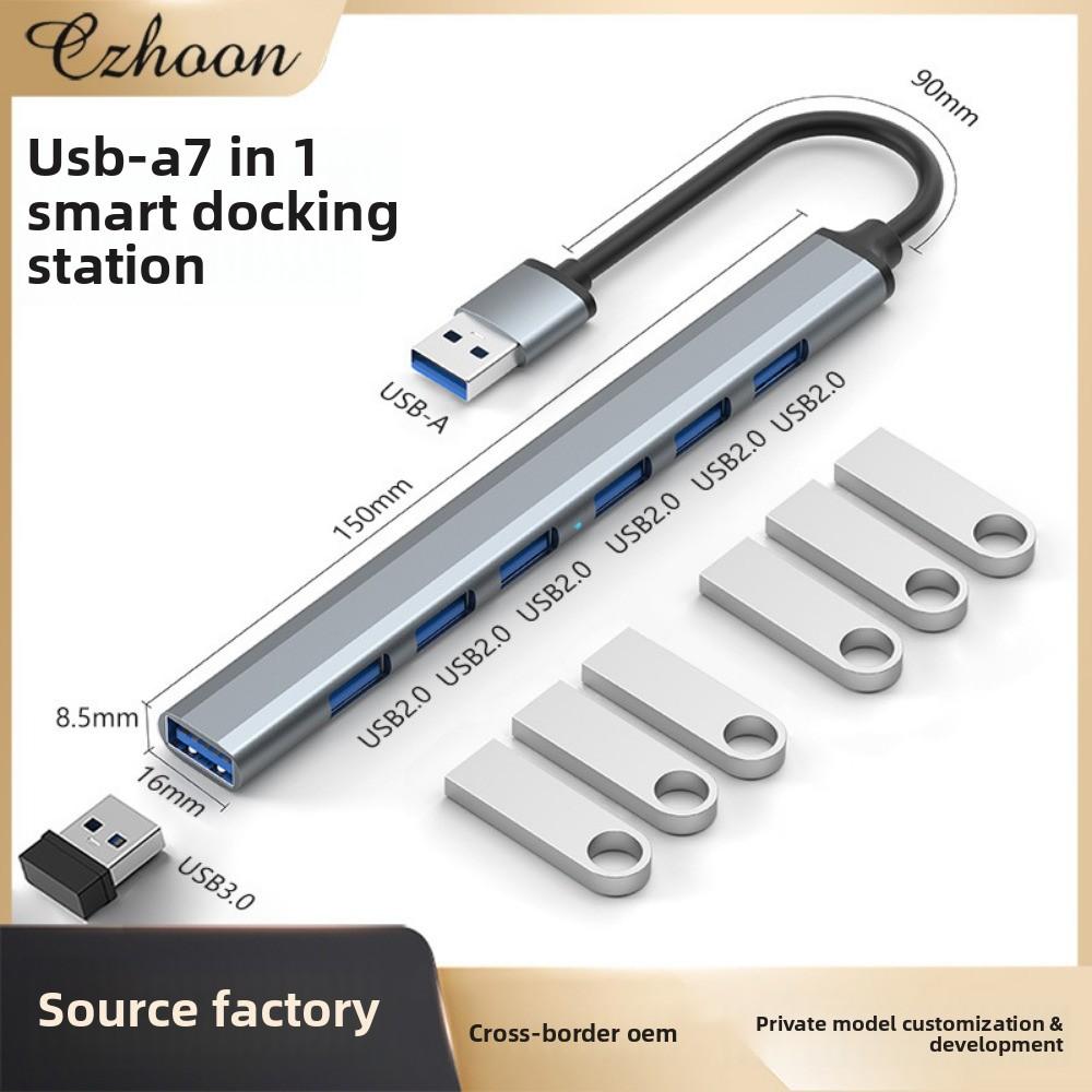 Алюминиевый сплав Type C USB 3.0 хаб с переключателем Док-станция для ноутбука Расширитель с несколькими портами для MacBook ПК Аксессуары