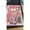 ,,8Листов/Упаковка Набор Наклеек-Пазлов Мультяшные Игры Сделай Лицо Милый Единорог Мультфильм Детская Игра Креативный Конструктор Пазл Игрушка Подарок