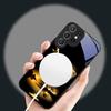 Фантастический ночной пейзаж Для Samsung S26 S20 Ultra S21 Pro S22 Plus S23 FE S24 Ultra S25 Для Magsafe Чехол на телефон со стеклянной задней панелью и бортиками