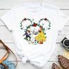 Mulan Princess Print T-shirt Unisex Mickey Casual Fashion Cotton Short Sleeve T Shirt Streetwear Tshirt Y2k Tops
