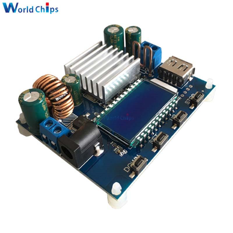 DC-DC Boost/Buck Converter Power Supply DC 5.0V-30V to DC 0.6V-30V 0-4.0A CC CV Adjustable Solar Charging Board LCD Display