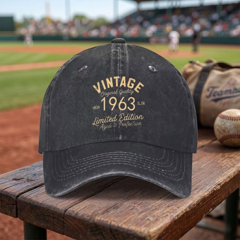 Born Vintage Washed Baseball Cap Adjustable Buckle Lightweight Breathable Unisex Daily Commuting Travel Gift