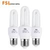 FSL T4 E27 U-Tube Energy-Saving Fluorescent Bulb