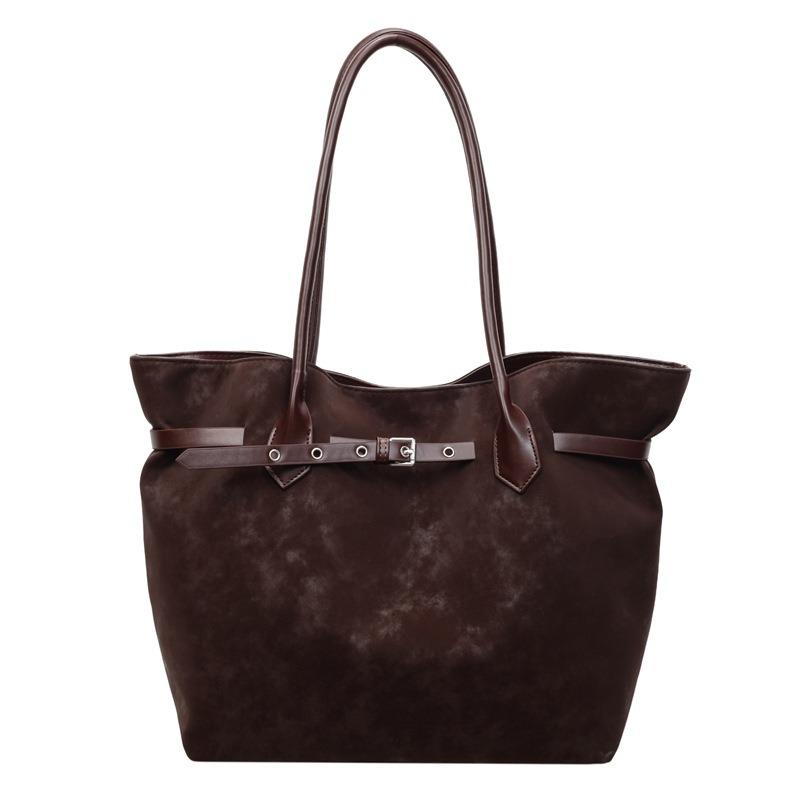 Deerskin Pattern Handbag Large Capacity Tote Bag Fashionable New Commuter Bag Shoulder Bag Underarm Women's Bag