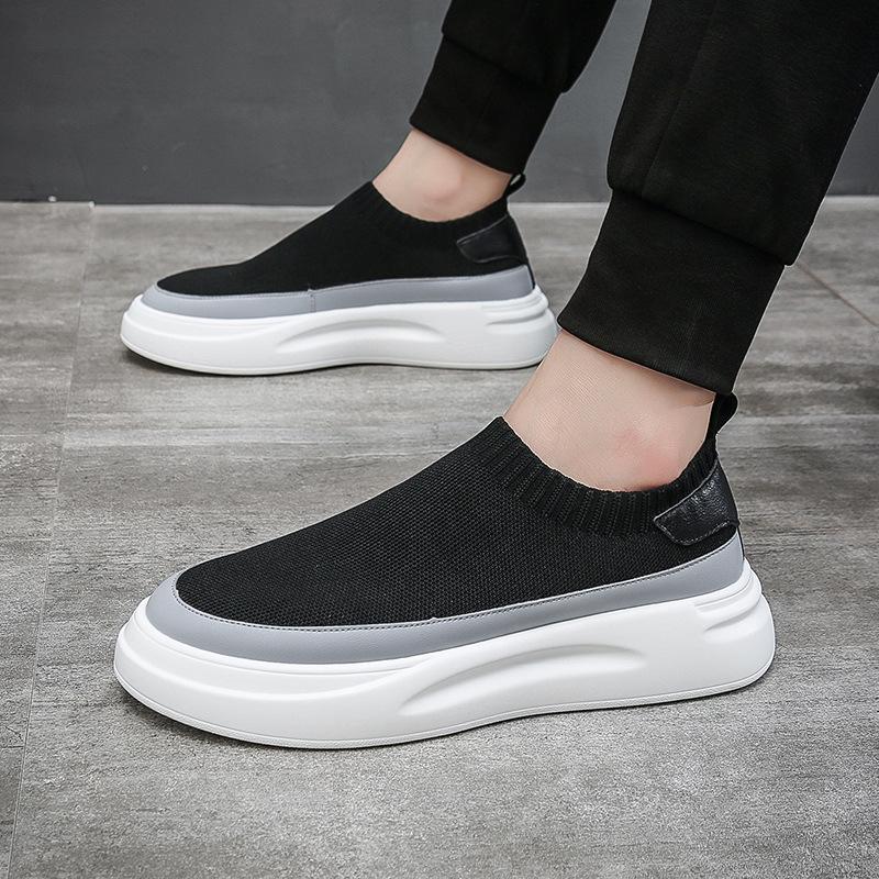 Мужская тканевая обувь и мужская обувь летом - это модная и дышащая сетка, модная и универсальная мягкая подошва, повседневная прямая трансляция Douyin