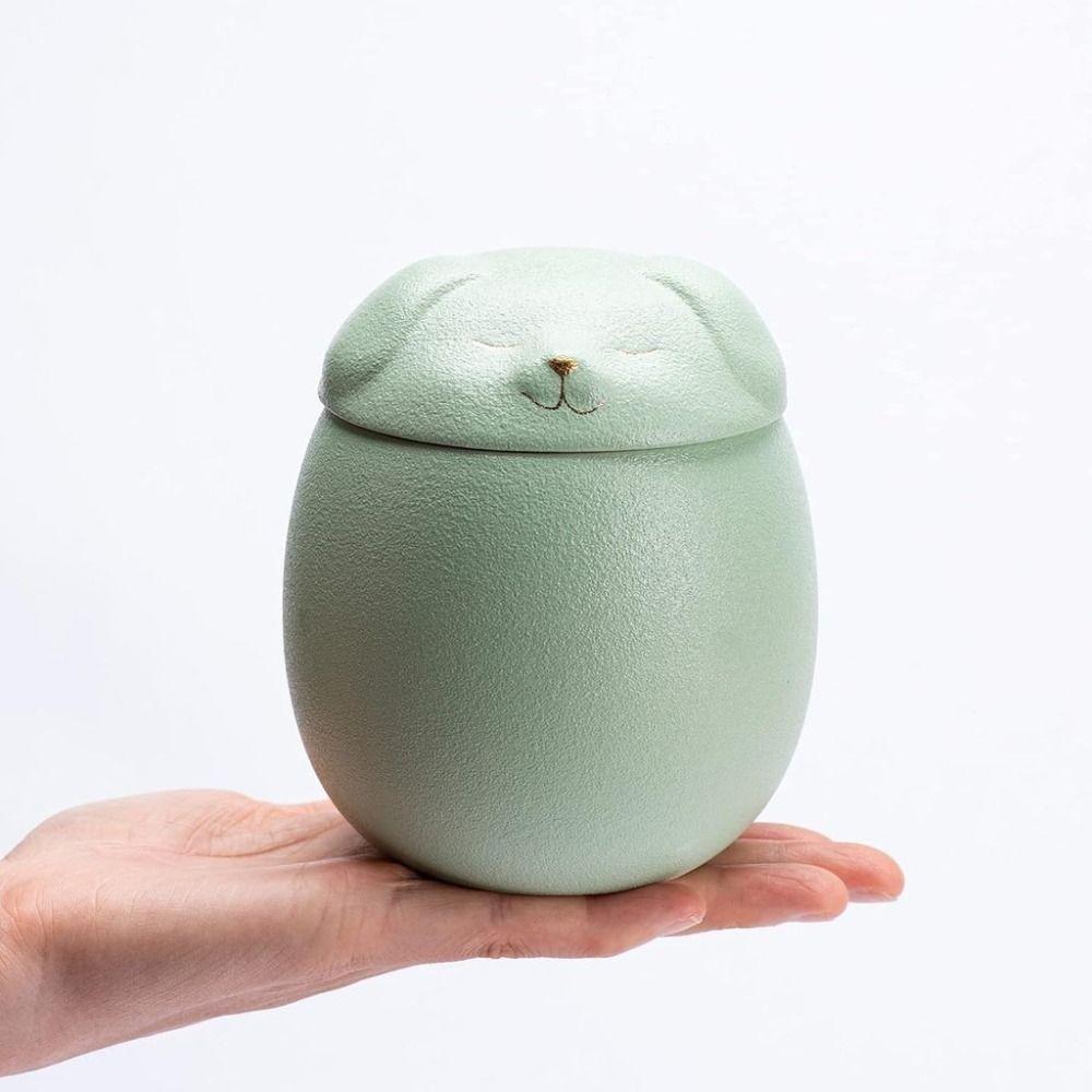 Ceramic Funeral Urn for Pets 200ml Memento Burial Holder Keepsake Memory Box  Desktop Decoration