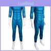 Stylish Blue Amazing Four Heroes Costume Jumpsuit Cosplay Outfit For All Genders