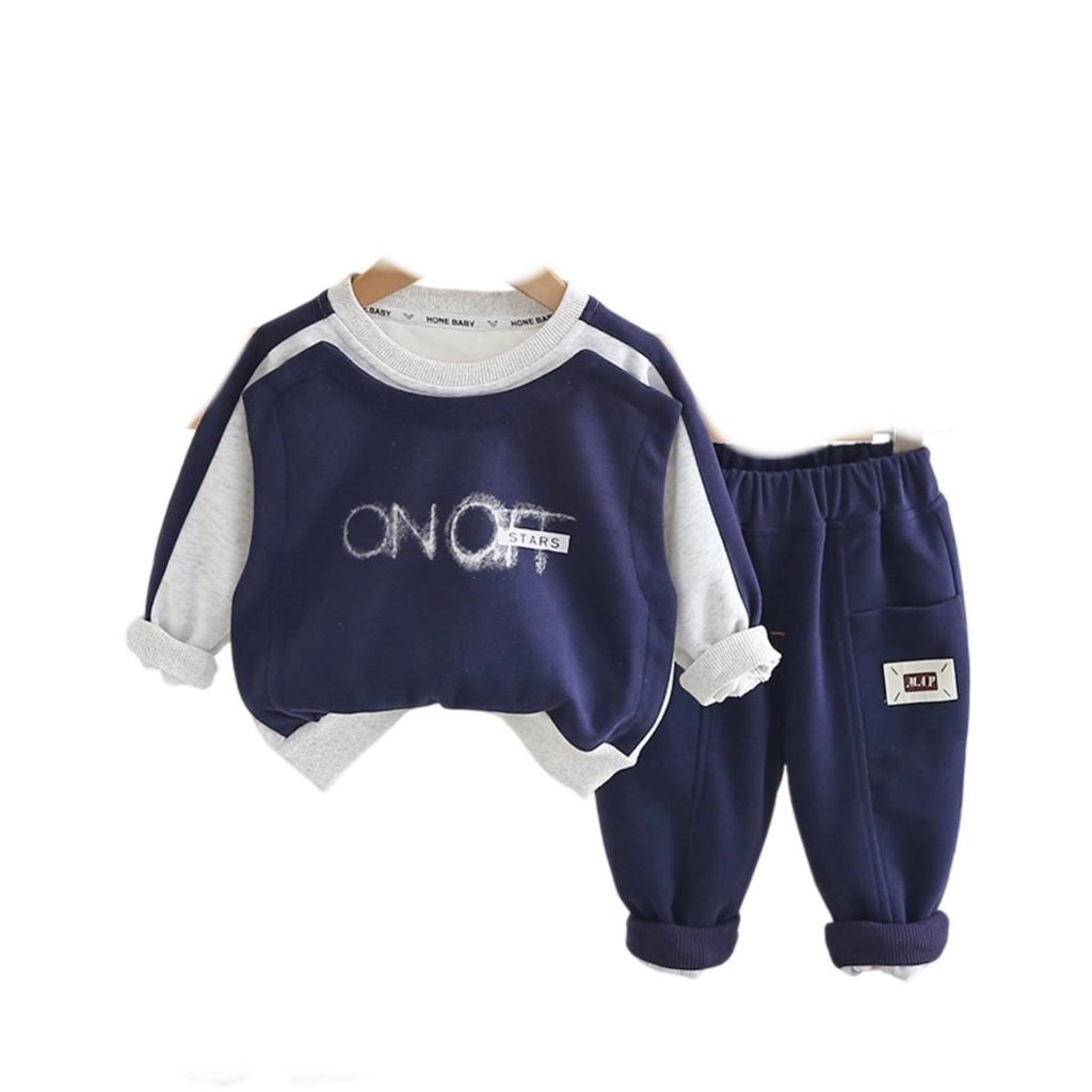 Kids Casual Long-Sleeve Set, Comfortable Daily Wear Outfits