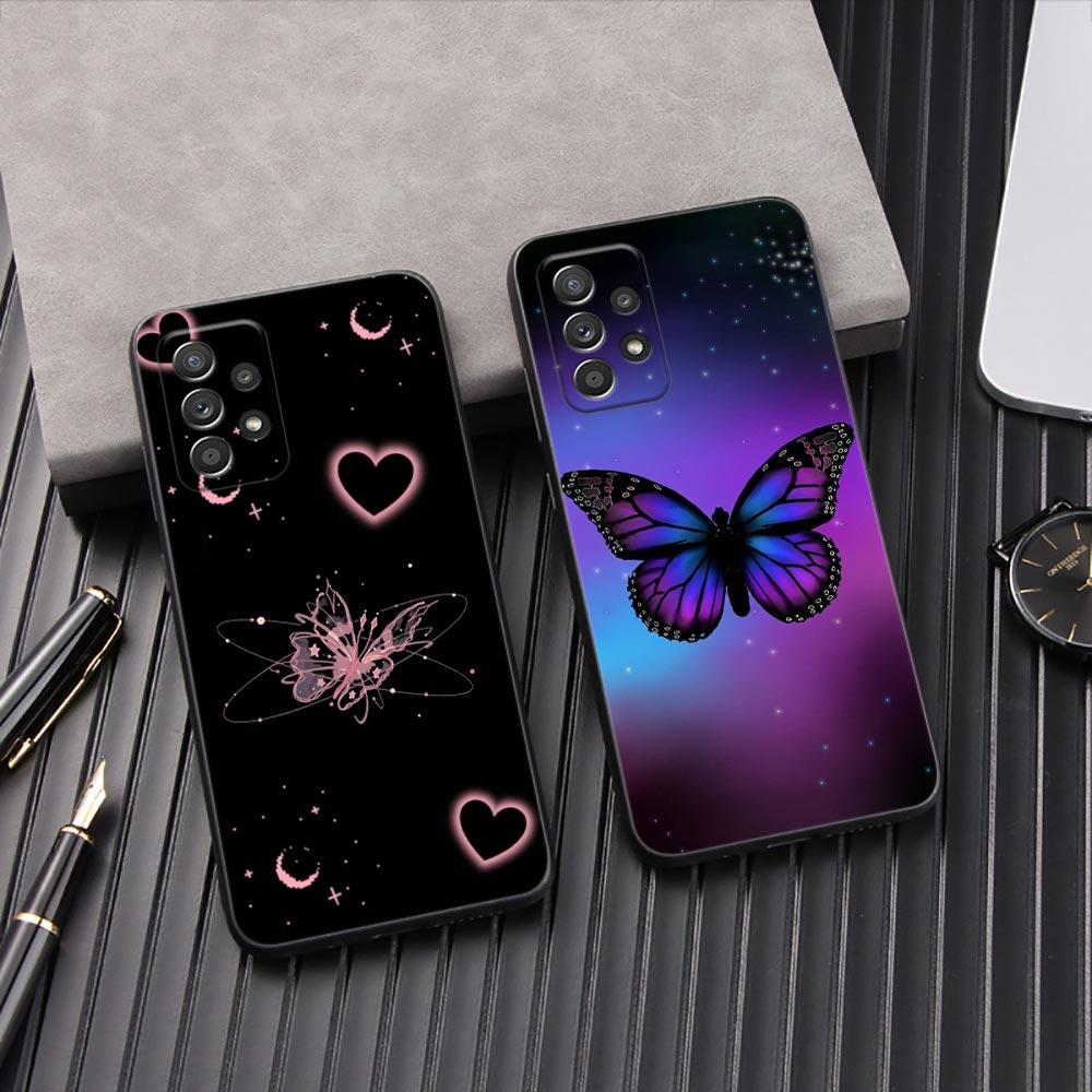 Butterfly Love Beautiful Funda For Samsung Galaxy A56 A55 A36 A26 A16 A54 A52 A72 A35 A34 A25 A21S A14 A06 Case Soft Phone Cover